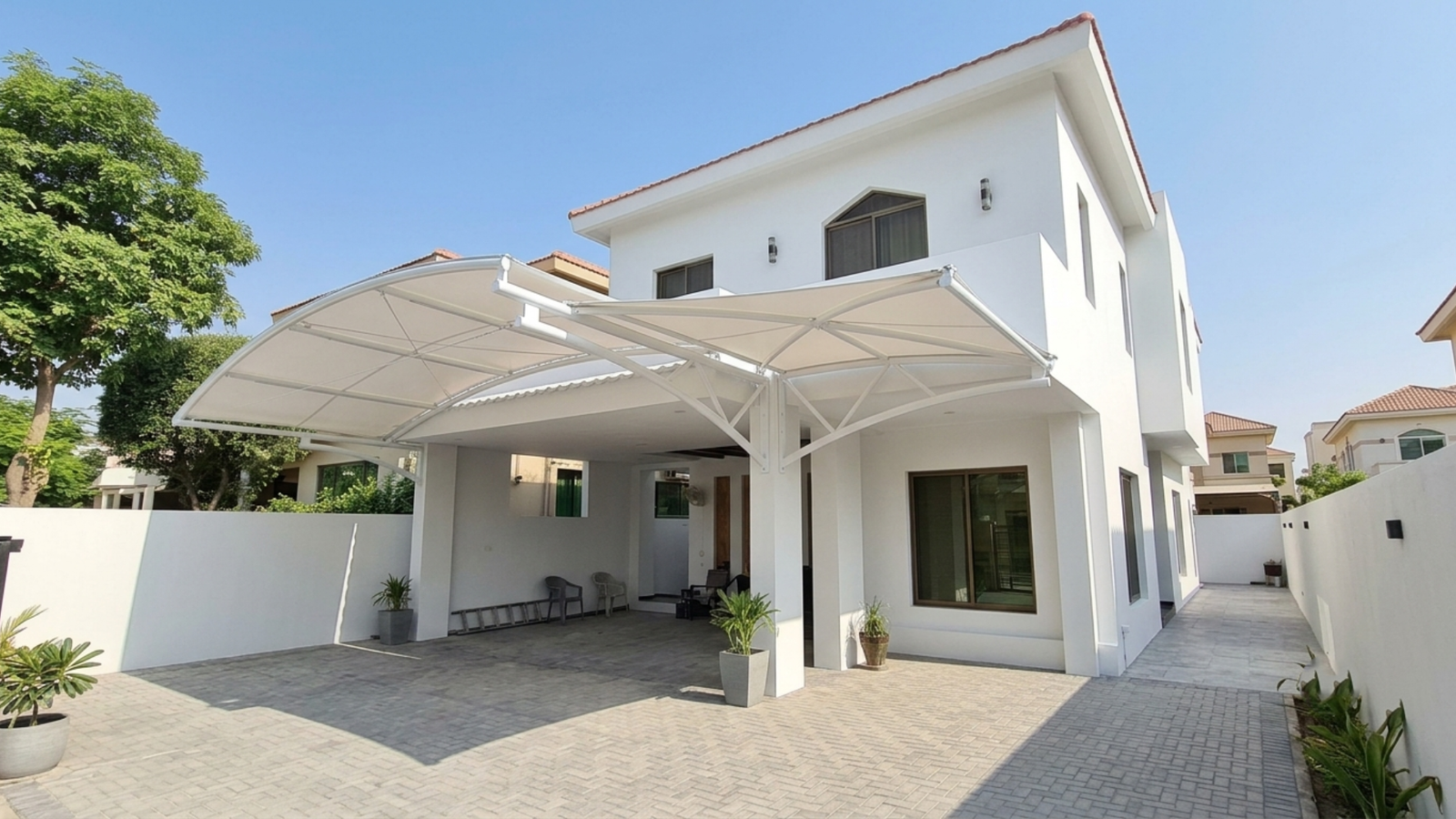 Tensile Shed Installation 2